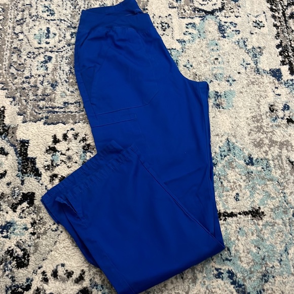 ⛔️SOLD⛔️ 💰 3 for $25 🏷 Women Cherokee Workwear Blue Scrub Pants sz Small - Picture 5 of 11